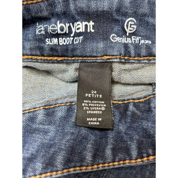 Lane Bryant Slim Boot Cut Genius Fit Jeans Plus Size 24‎ Petite - Picture 4 of 8